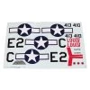 E-flite Decal Sheet: P-51D 1.5m Mustang