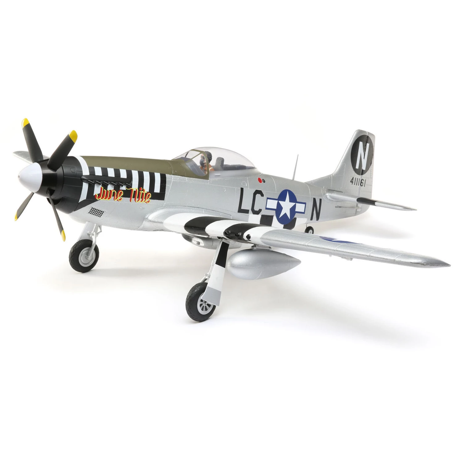 E-flite P-51D Mustang 1.2m BNF Basic with AS3X and SAFE Select